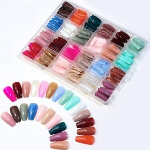 288 Pcs Colorful Nails Box| Abs Plastic