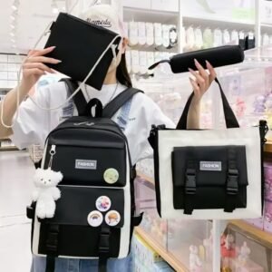 4-piece School Bag Set: Stylish
